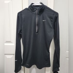 Nike Dri-Fit Element Women's 1/4 Zip Running Long Sleeve Black Size Small